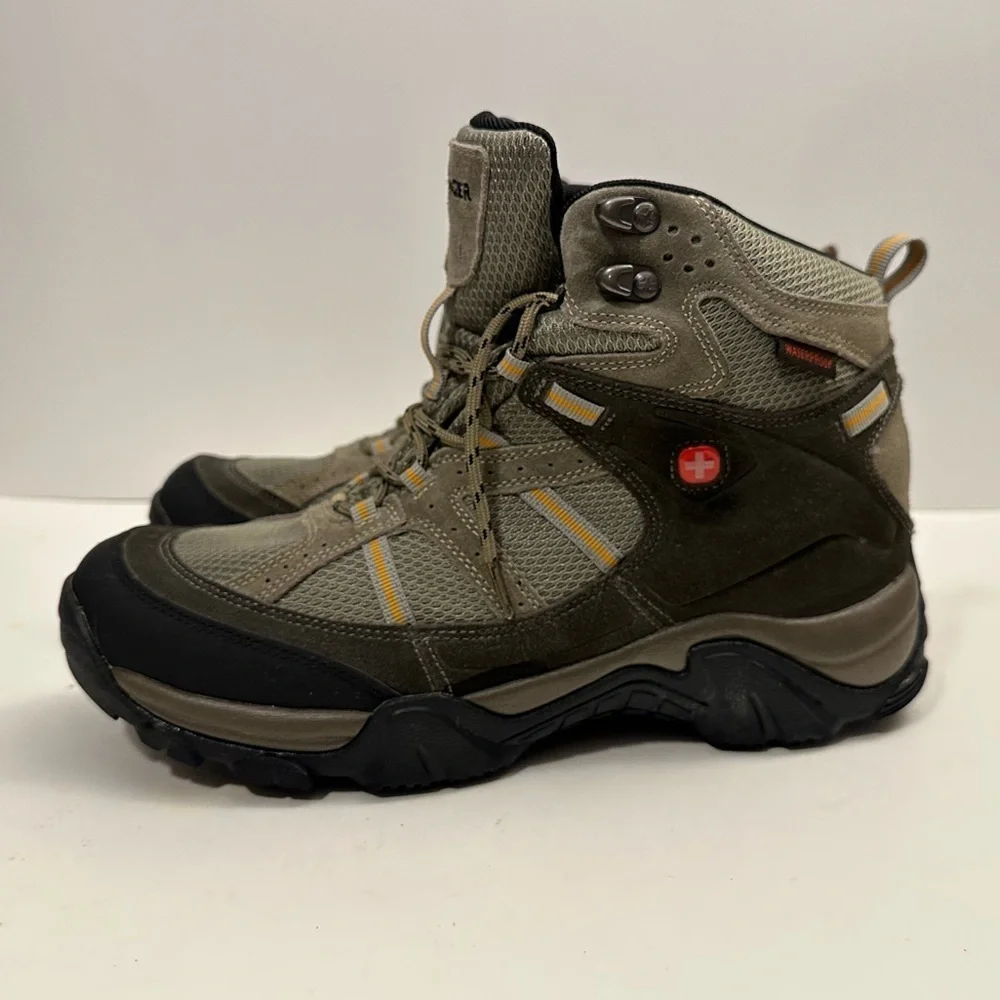 Wenger Swiss Army Anchorage Mid Vibram Sole Hiking Boots MS6104.16 Size US 9.5